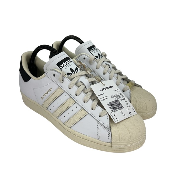 Adidas Superstar Shoes Mens Size Classic White Black Leather